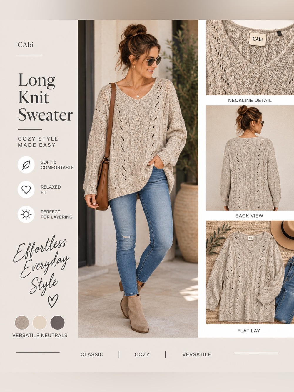 Cabi Long Sweater